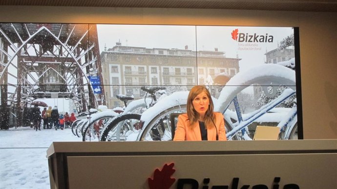 La portavoz de la Diputación de Bizkaia, Elena Unzueta        