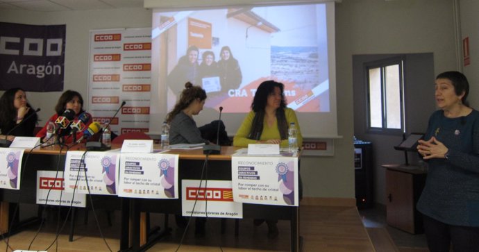 CCOO Aragón ha rendido hoy homenaje a los equipos directivos en femenino