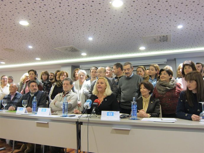 Rueda de prensa de la Asociación Navarra de Víctimas de ETA