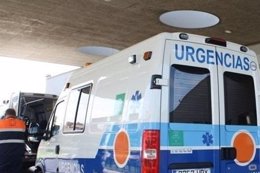 Ambulancia de Urgencias en un hospital de Andalucía