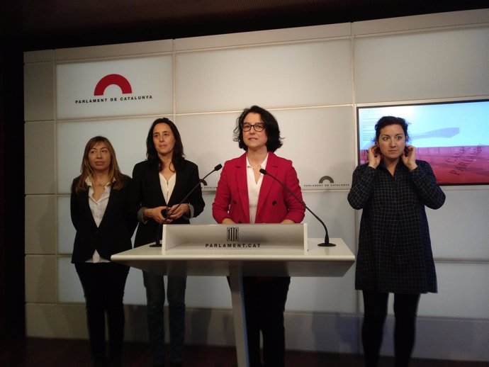 Beatriz Silva, Esther Niubó, Eva Granados y Alicia Romero (PSC)