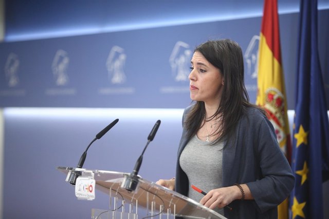 Rueda de prensa de Irene Montero en el Congreso