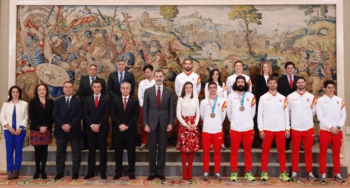 Los Reyes reciben al equipo olímpico español en PyeongChang 
