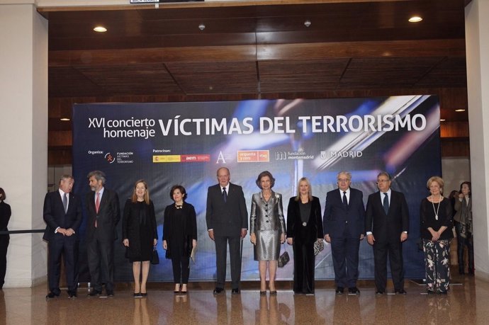 Los Reyes Juan Carlos y Sofía, en el concierto homenaje a víctimas del  terroris