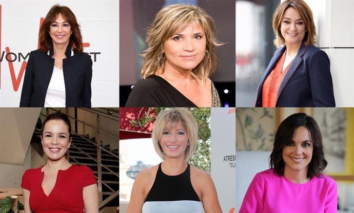 Ana rosa quintana, julia otero, toñi moreno, carme chaparro, susanna griso, móni