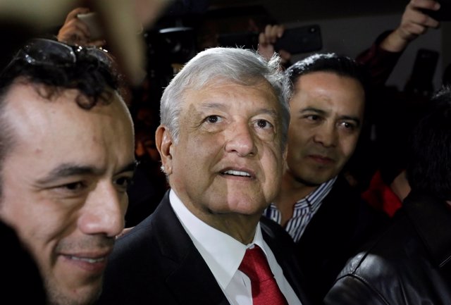 El candidato presidencial de Morena, Andres Manuel López Obrador