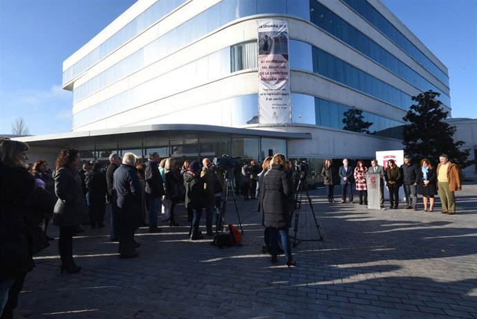 Lectura del manifiesto de la Diputación por el 8 de marzo de 2018