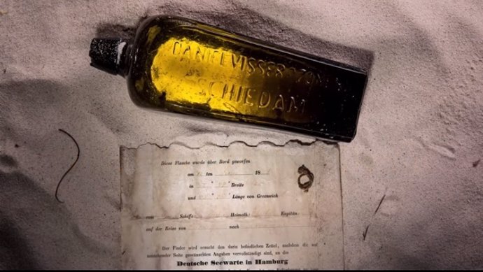 Encontrado un mensaje en una botella de 132 años de antigüedad