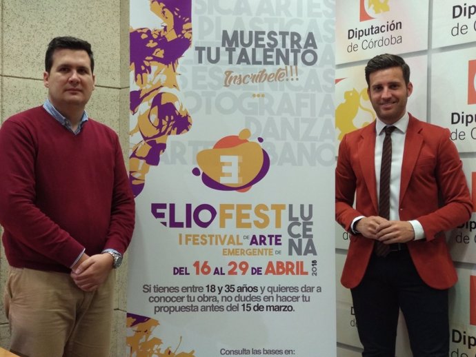 Torralbo (dcha.) y Adame presentan 'ElioFest'