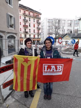 Aranburu y Gabriel en Ginebra.