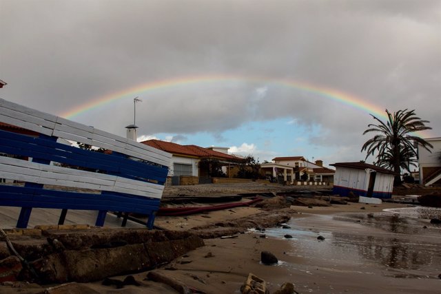 Daños provocados por el temporal en la costa de Huelva