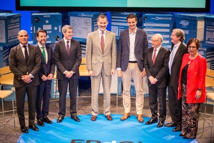 José Miguel Bermúdez junto al Rey Felipe VI