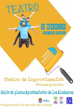 Cartel de las actividades de teatro en Los Alcázares