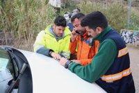 Finaliza sin éxito la jornada de búsqueda de Gabriel, que se reanuda a primera hora de este jueves en Níjar (Almería)