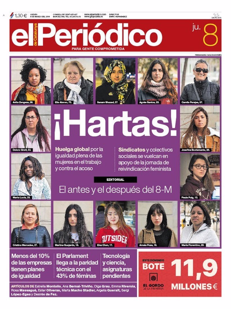 Las Portadas De Los Periódicos De Hoy Jueves 8 De Marzo De 2018