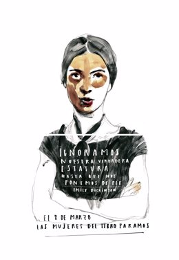 Dibujo de Emily Dickinson de Paula Bonet para el 8M Día de la Mujer
