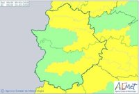 Extremadura volverá a estar en riesgo por lluvias y fuertes vientos este viernes