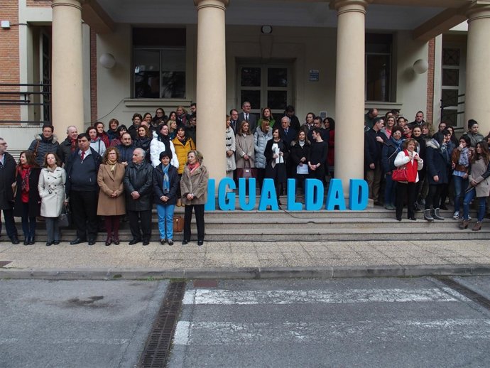 Participantes en la lectura del Manifiesto         