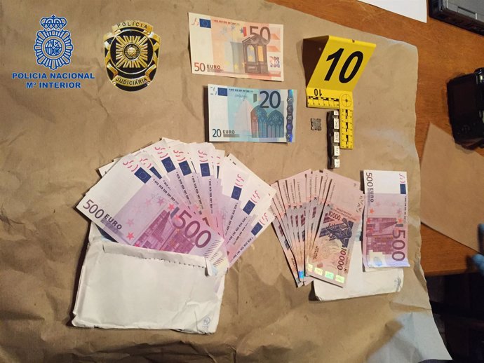 Dinero incautado falso por la Policía Nacional