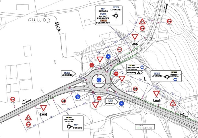 Plano de la futura rotonda