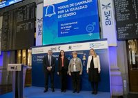 Toque de campana por la igualdad de género en la apertura del Ibex 35