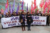 UGT Y CC.OO. aseguran que el paro feminista es "un éxito" y animan a participar en las manifestaciones