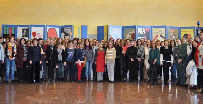 Trabajadoras de la DGT en el Día de la Mujer. 8 de marzo 2018