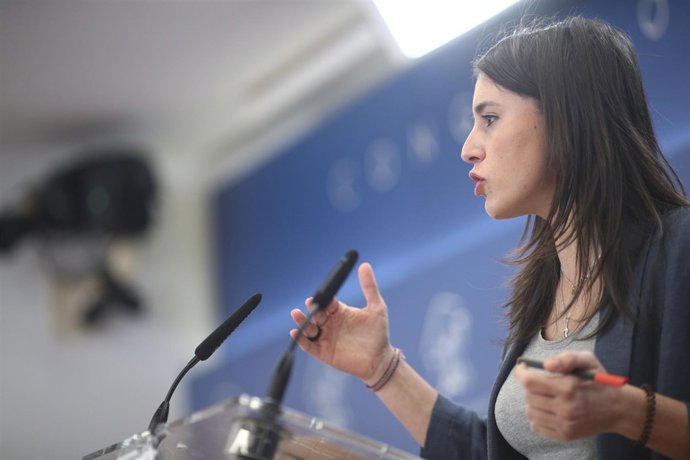 Rueda de prensa de Irene Montero en el Congreso