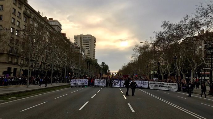 Manifestación 8M en Barcelona