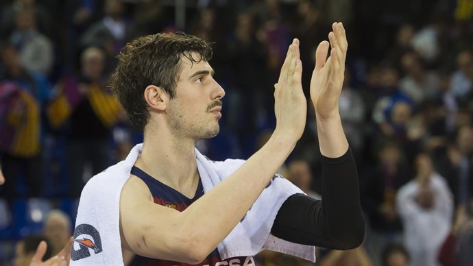 El pívot del FC Barcelona Lassa Ante Tomic