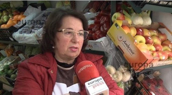 Una tienda durante la huelga 