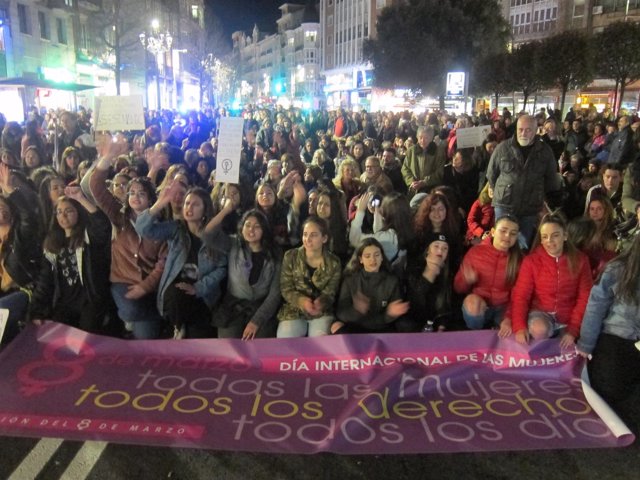 Manifestación del 8M en Santander 