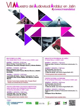 Cartel de la VI Muestra de Audiovisual en Jaén