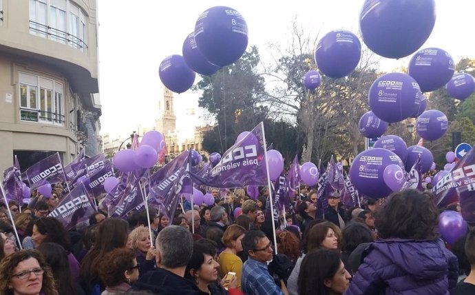 Manifestació del 8 de Març a València