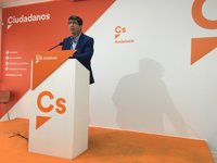 Marín (Cs) insiste en que no apoyar el informe de financiación "es ponerse del lado de los andaluces"