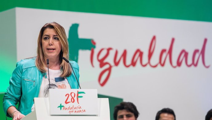 La presidenta de la Junta y secretaria general del PSOE-A, Susana Díaz