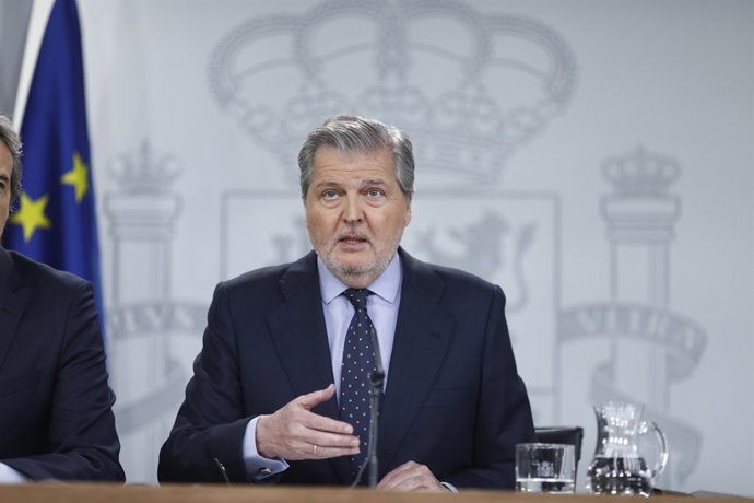 Iñigo Méndez de Vigo en la roda de premsa al Consell de Ministres
