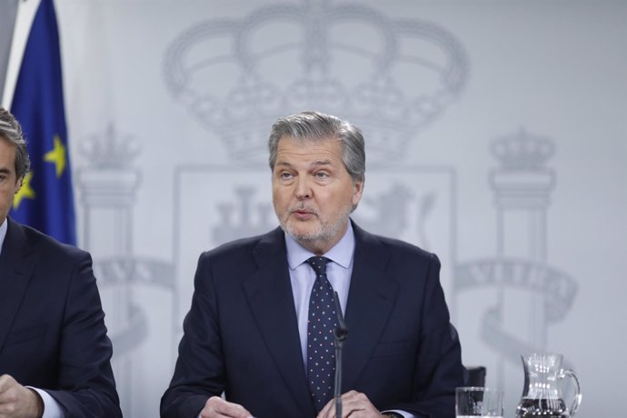 Iñigo Méndez de Vigo en la rueda de prensa al Consejo de Ministros