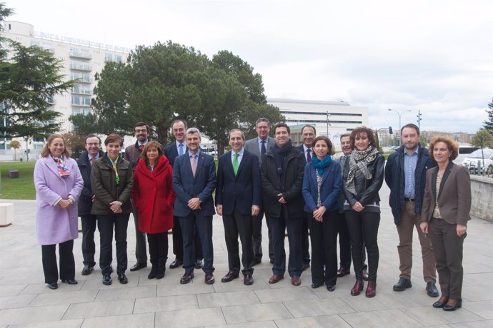El Consejo Rectoral de la UPNA visita la Universidad de Navarra.