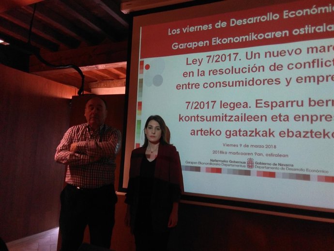 César López Dios y Ainara Fontanés.