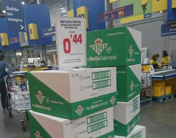 Patatas del Betis en Makro tras la polémica