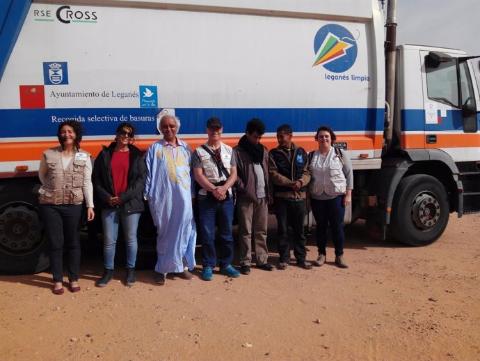 Leganés dona un camión de recogida de basura al Sáhara
