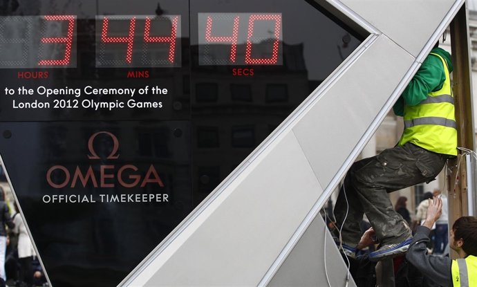 Reloj de la cuenta atrás para los Juegos Olímpicos de Londres (archivo)