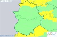 El norte de la provincia de Cáceres, en aviso amarillo este sábado por lluvia
