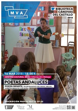Cartel taller infantil poetas andaluces
