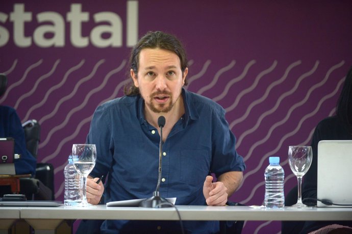 Pablo Iglesias, secretario general de Podemos, en el Consejo Ciudadano Estatal