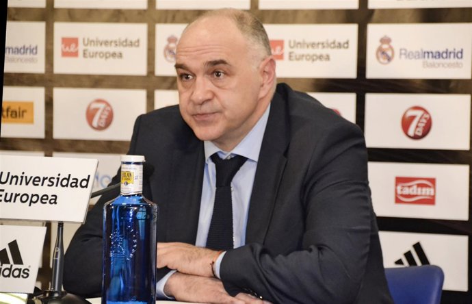 Pablo Laso, entrenador del Real Madrid Basket, durante una entrevista