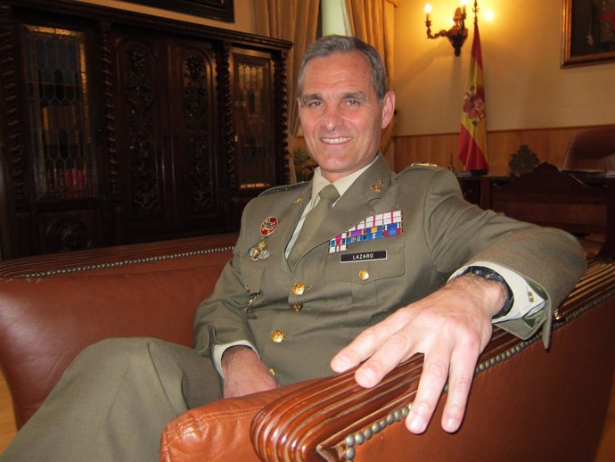 El general jefe de la BRI X, Aroldo Lázaro