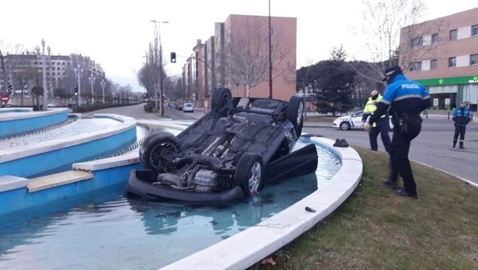 Valladolid.- Estado en el que acabó el vehículo