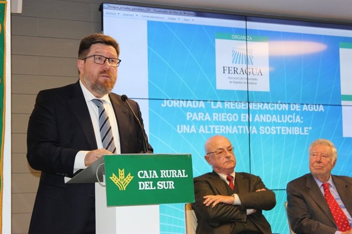 El consejero de Agricultura, Pesca y Desarrollo Rural, Rodrigo Sánchez Haro 